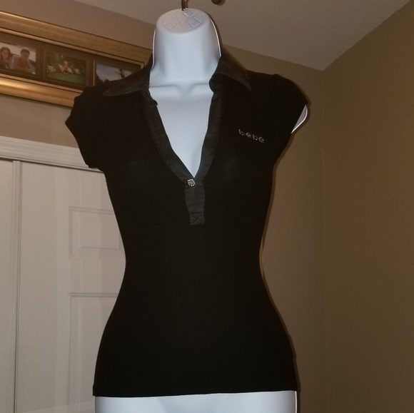 bebe black top - Picture 2 of 12